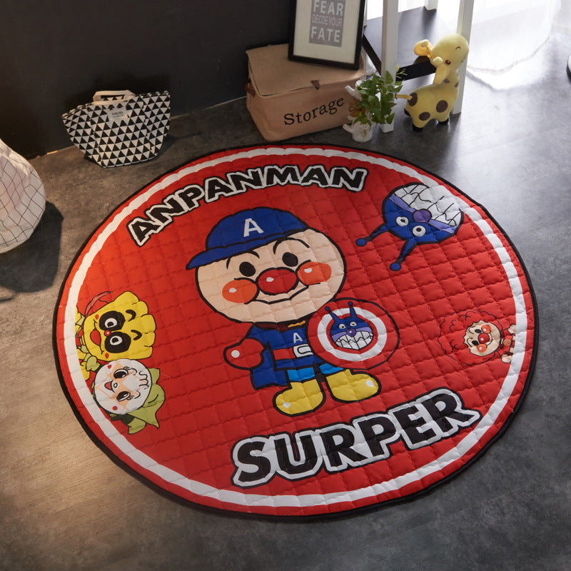 Crawling fabric non-slip reinforced breathable cushion children's play pad climbing pad round integral carpet