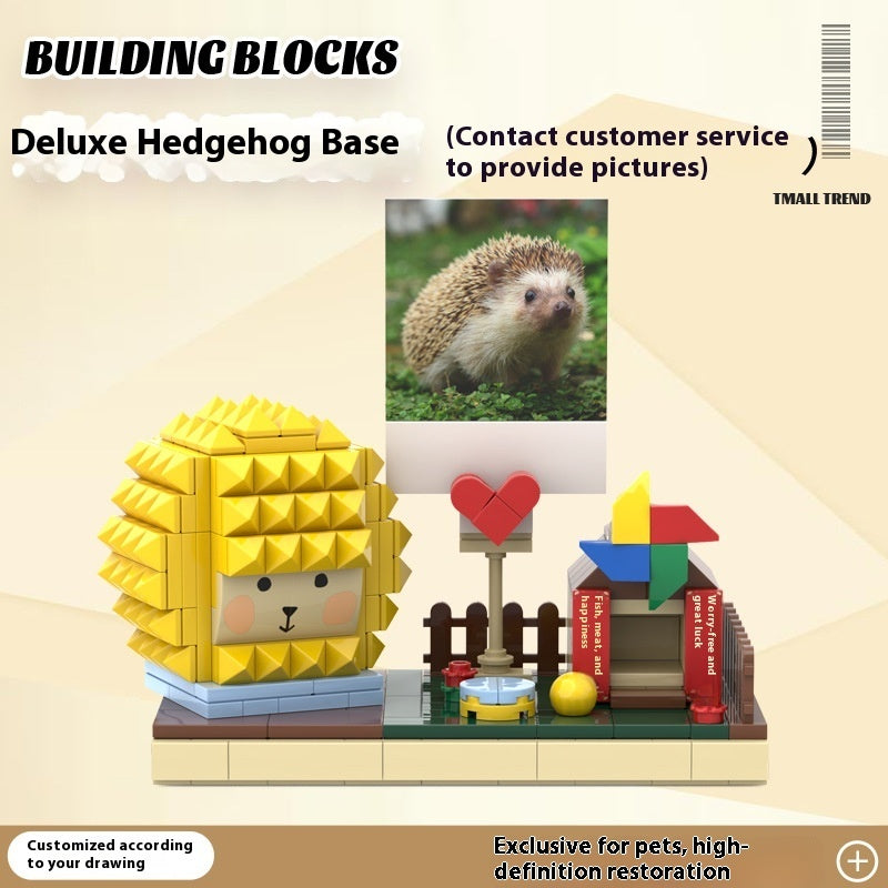 Photo Pet Building Puppy Kitten Souvenir Doll Model Gift Dog Cat Gift Building Blocks