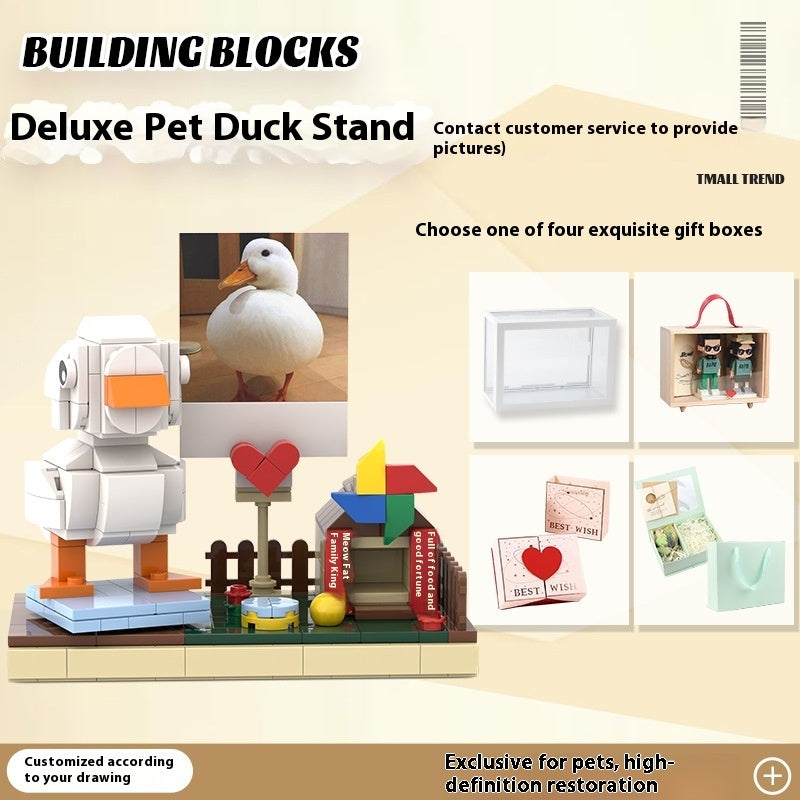 Photo Pet Building Puppy Kitten Souvenir Doll Model Gift Dog Cat Gift Building Blocks