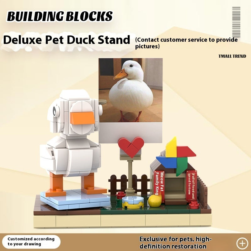 Photo Pet Building Puppy Kitten Souvenir Doll Model Gift Dog Cat Gift Building Blocks