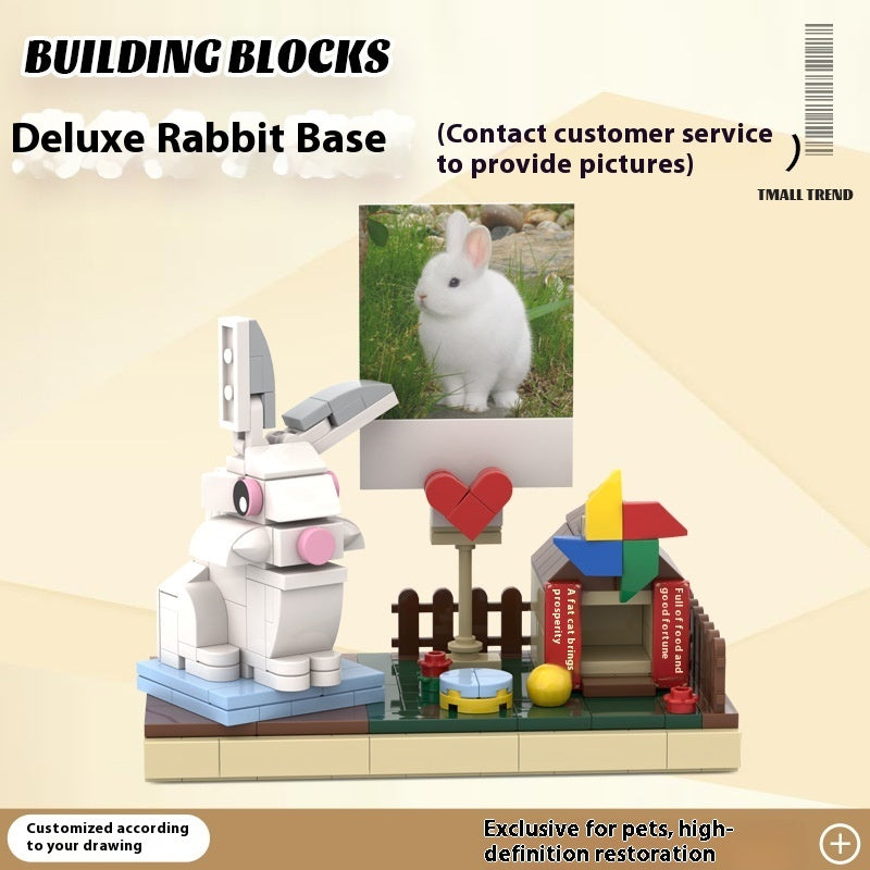 Photo Pet Building Puppy Kitten Souvenir Doll Model Gift Dog Cat Gift Building Blocks
